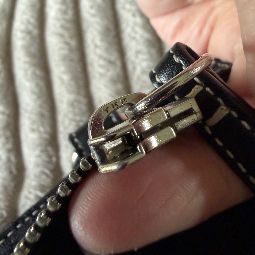 Coach Signature Soho Jacquard Satchel Black Leather Buckle Bag C05S-3646 - Picture 6 of 14